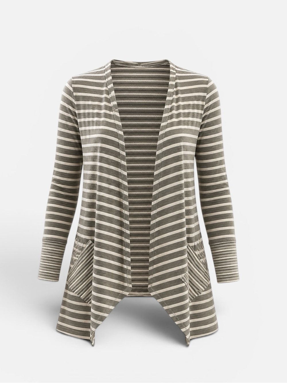 Sunday Striped Hooded Cardigan Sweater